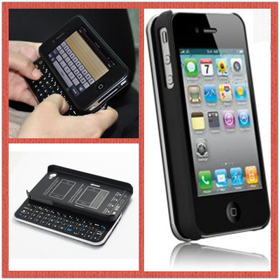 Plástico deslizante desmontable cubre teclado Bluetooth portátil para Iphone 4 / 4S